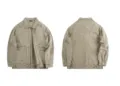 Ανδρικό vintage casual μπουφάν εργασίας φαρδύ χακί streetwear μόδας φθινοπωρινό παλτό - Tops / Φυτικό χρώμα / 3XL