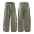 Heren groene losse sneldrogende casual cargobroek zomer outdoor parachute broek - 28 / Bottoms / Legergroen