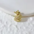 Gouden Strass Dier Bedel DIY Hanger Mode Sieraden Accessoire voor Ketting Armband - Gouden Eekhoornvorm