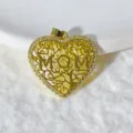 Gold plated micro pave zirconia hollow heart MOM pendant DIY charm necklace jewelry accessory - Gold MOM Tree of Life (7)
