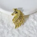 Gold Plated Horse Head Pendant Pave Cubic Zirconia DIY Handmade Jewelry Accessories - Gold Horse Head Style (M1022)