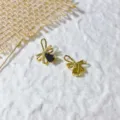 Accessorio gioiello DIY zircone fiocco placcato oro, ciondoli di cristallo scintillanti per bracciale. - Fiocco Cristallo Colorato (5952432664384)