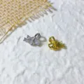 Perline distanziatrici DIY con fiocco in zircone oro e argento per bracciali collane - Fiocco Argento Oro (5952432664385)