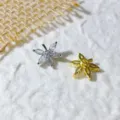 Perlina distanziatrice fiore in rame e zircone cubico per bracciali e collane DIY - Fiore Zirconia Marquise (5952432664391)