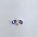 Exquisite Bienenform lila Zirkon Kupfer DIY Schmuck Charm Abstandsperle Accessoire - Lila Geflügelter Bienenstil (19)