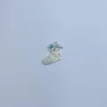 Silberfarbener Weihnachtsstrumpf Anhänger mit Zirkonia, filigranes DIY Schmuck Zubehör Detail. - Weihnachtssocken-Stil (1) / Silber