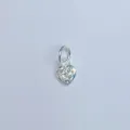 Silberner Herz Zirkonia DIY Anhänger Zubehör, filigraner glänzender Schmuckanhänger. - Mini Herz (18)