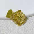 Χρυσό μενταγιόν καρδιάς αγγέλου αξεσουάρ DIY, κομψό κρεμαστό κολιέ ζευγαριού με λαμπερές ζιργκόν πέτρες. - Στυλ Καρδιάς με Δύο Αγγέλους που Αγκαλιάζονται (7)