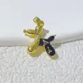 Sweet cool style blue enamel balloon dog charm pendant for DIY necklace bracelet accessories - Dark Blue Enamel Gold Base (6)