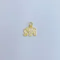 Vergoldeter Elefant Anhänger Zirkonia Mikro Gepflastert Tier Schmuck DIY Variante - Elefanten-Stil (9)