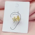 Gold star ear cuff crystal non piercing clip on earring exquisite minimalist fashion jewelry - Gold Star With Zircon Style