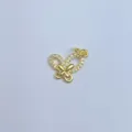 Vergoldetes Kupfer Mikropave Zirkon Schmetterling Herzflügel DIY Anhänger Zubehör - Schmetterling Stil (13)
