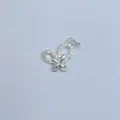 Silberner Zirkonia Schmetterling Anhänger DIY Schmuck Zubehör glitzernde Steine edel - Schmetterlingsstil (14)