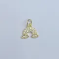 Vergoldeter Zirkonia Regenbogen DIY Anhänger Charm Zubehör für die Schmuckherstellung - Regenbogen Wolke (20)