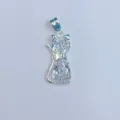 Silber Katze Zirkonia Anhänger DIY Charm Halskette Armband Accessoire Schmuck Geschenk - Silberne Basis Mikro-Eingelegter Strass Katze Stil Eins (14)