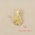 18k vergoldeter Messing Anhänger DIY Schmuck Zubehör kreative mini Kohl Design Komponente - Gold