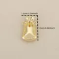 Gold lucky bag pendant metal charm DIY jewelry accessory small size 1.0x1.7cm fine craft - Gold
