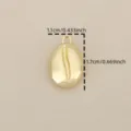 Exquisiter 18K vergoldeter Kaffeebohnen-Anhänger, ideal für DIY-Schmuckherstellung und Accessoires. - Gold