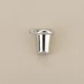 Silver-tone metal cup pendant detail, perfect DIY jewelry accessory for creative crafting. - Silver