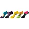 5 pairs cotton art painting low cut boat socks men women casual breathable ankle socks - One Size / Oil Painting Art Set