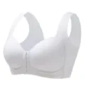 Γυναικείο Soutien-Gorge Άνεσης Μπροστινό Κούμπωμα Χωρίς Μπανέλα Λευκό Εσώρουχο Τοπ - 34/75 CDE Cup / Λευκό