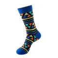 Colorful geometric pattern cotton long socks for men and women trendy casual socks - One Size / Lotso Hey