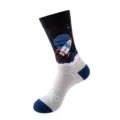 Chaussettes en coton à motif de fusée spatiale, confortables et tendance au quotidien. - Style Espace Planète Fusée (249)