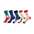 Christmas cartoon mid-calf socks for men and women winter festive cotton warm hosiery - One Size / Group 47 (209+210+211+212+213)