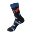 Ozean-Serie Oktopus Muster Baumwolle Mid-Wade Socken für Herren Damen trendige Stile - Einheitsgröße / Oktopus