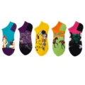 Berühmte Kunst Gemälde gedruckte Bootssocken Set, kurze Baumwollmischung Socken Damen Herren 5 Paar - Einheitsgröße / Klassische Gemälde Set