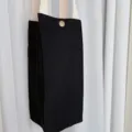 Schwarzer Canvas Wasserflaschen Becherhuelle tragbare Tasche mit Tragegurt Druckknopf. - Schwarz