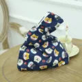 Japanischer Stil süßer Shiba Inu Druck Segeltuch Knoten Handgelenktasche Telefontasche - Blauer Hundekopf