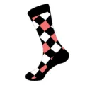 Chaussettes mi-mollet tendance à motif de losanges géométriques pour hommes et femmes. - Style à Carreaux Losanges (245)
