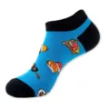 Calcetín de tobillo con patrón de sushi para mujer y hombre, calcetín bajo transpirable. - Talla única / Azul (Sushi C127)