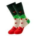 Women's dopamine watermelon ice cream mid-calf socks, stylish cute novelty casual hosiery. - Watermelon Ice Cream (389)
