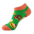 Calcetines cortos mujer verano lindo postre estampado tobilleros coloridos moda bota - Talla única / Verde (Pastel C131)