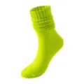 Neongrüne slouch socken bonbonfarbe lange bobbelsocken mode warme freizeit strümpfe - Einheitsgröße / Fluoreszierendes Grün