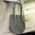 Tragbare Canvas Wasserbecher Tasche graue Tragetasche Becherhülle mit Doppelgriffen neu - Oberer Griff / Dunkelgrau