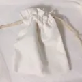 Einfarbiges Canvas Kordelzug Aufbewahrungsbeutel staubdichte kleine Tasche Variante weiß - Reinweiß