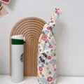 Custodia per bottiglia d'acqua isolata con nodo giapponese simpatico shiba inu copertura protettiva - Ventaglio Cane Beige / Nodo