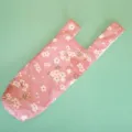 Japanischer Stil Kirschblüte Wasserflasche Tasche tragbare Thermoskanne Stoff Hülle - Knoten-Stil