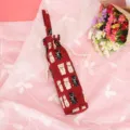 Copertura tazza in tela cartone animato gatto portafortuna borsa con coulisse portatile - Coulisse Piccolo / Gatto della Fortuna Rosso
