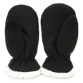 Kinder fleece winter wanten warme thermische sneeuwhandschoenen jongens en meisjes. - Zwart