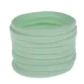 Light green elastic nylon hair ties closeup, soft baby headband DIY accessories stack - 10 Pieces / Mint Green