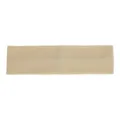Bandeau large en coton beige uni pour femme, bandeau de sport et de yoga élastique et confortable. - Beige