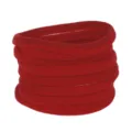 Red elastic nylon hair band detail shot, soft texture newborn headband accessory. - 10 Pieces / Bright Red