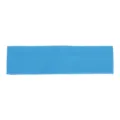 Blue cotton headband detail, stretchy sports yoga hair band for women sweat absorbing. - Lake Blue