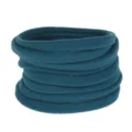 Elastic nylon hair bands for babies and kids, soft stretchy hair ties, DIY accessories. - 10 Pieces / Dark Spruce
