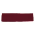 Vue détaillée du bandeau de sport en coton rouge vin, élastique et anti-sueur. - Bordeaux
