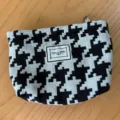 Klassische schwarz-weiße Hahnentritt Kosmetiktasche tragbare Geldbörse modische Stofftasche. - Schwarz Weiß Hahnentritt (Stil 7)